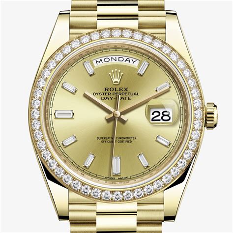 rolex day-date oro|rolex day date 40mm price.